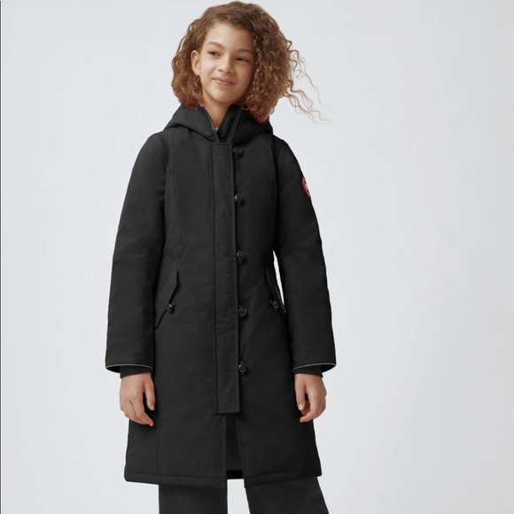 Canada Goose Black Youth Brittania Parka XL (18) (woman women xs equivalent) - Picture 8 of 14